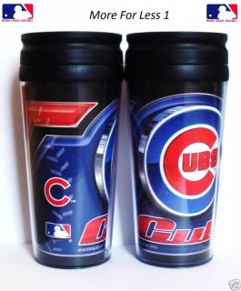 Chicago Cubs 16oz Insulated Travel Mug Hot Cold New