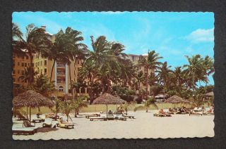  Stately Sheraton British Colonial Hotel Beach Nassau Bahamas Postcard