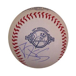 Autographed Daryl Strawberry NY Yankees 100th Anniversary