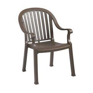 Grosfillex® Colombo Dining Armchair   Bronze Mist (Sold