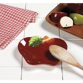 Apple Themed Spoon Rest Soap Dish Country Kitchen Home