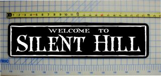 Welcome to Silent Hill Halloween Haunted House Horror Sign 6X24