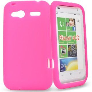 Mobile Palace  Pink silicone case cover pouch for htc