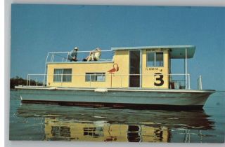 Postcard Houseboat in Everglades National Park Florida FL