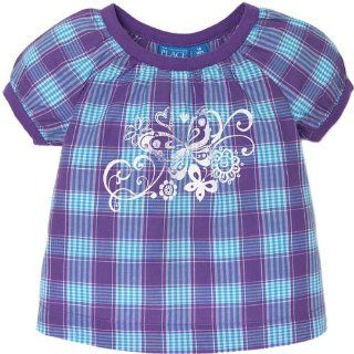 The Childrens Place Girls Plaid Woven Top Shirt Sizes 6m