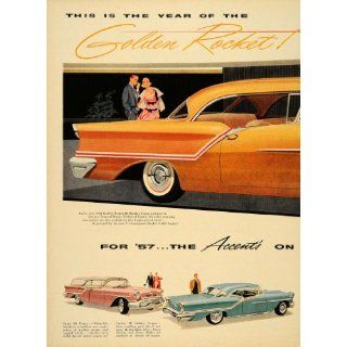 1956 Ad Golden Rocket 88 Coupe Oldsmobile Starfire Car