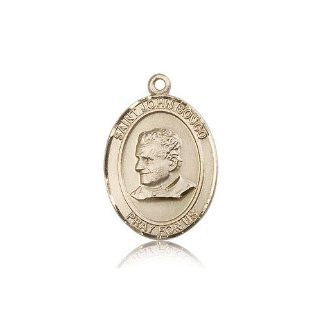 14kt Gold St. Saint John Bosco Medal 1 x 3/4 Inches 7055KT No Chain