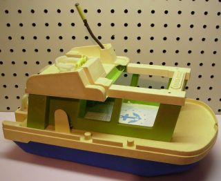Vintage Antique Fisher Price Little People Houseboat 1972
