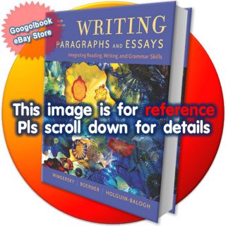 Writing Paragraphs and Essays 6th International Edition 1413033466