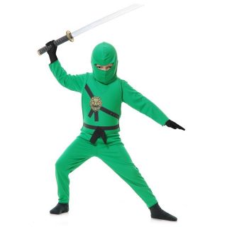 Green Ninja Avengers Ninjago Lloyd Style Costume Large 10 12 New