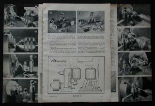 Oscillating Steam Engine w Reverse Gear 1941 How to Build Plans