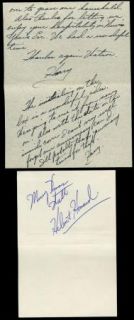 Howard Keel Vintage 1949 Signed Handwritten Letter Envelope Watson