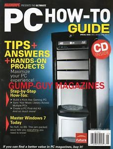  Magazine Jan 2011 Master Windows 7 Tips Answers w CD Gaming Rig