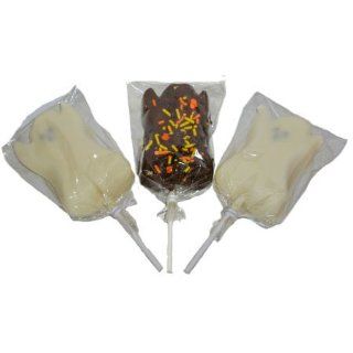 Belgian Chocolate Covered Marshmallow Ghosts   6pc 
