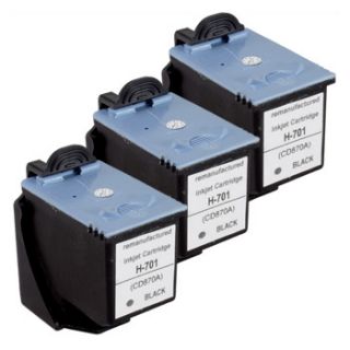 Pack Ink Cartridge for HP 701 Black HP701 CC635A Fax 640