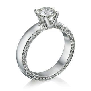 GIA Certified, Round Cut, Solitaire Diamond Ring in 14K