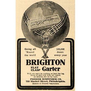 1903 Ad Pioneer Suspender Co Brighton Flat Clasp Garter
