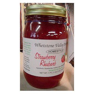 Strawberry rhubarb jam, not jelly, BEST all fruit preserves 