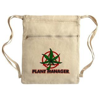 Messenger Bag Sack Pack Khaki Marijuana Plant Manager