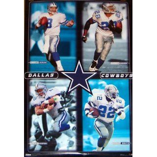 Dallas Cowboys Troy Aikman, Emmitt Smith 1998 Poster