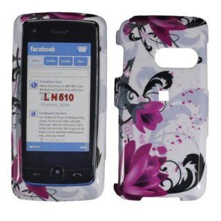 Purple Lily Hard Case Cover + LCD Screen Protector + Car