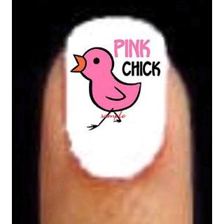 Pink Chick Breast Cancer Nail Decal Art 20 Everything