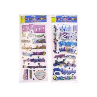   Bulk Buys CC930 Clear Baby Phrase Stkers   Pack of 96 Toys & Games