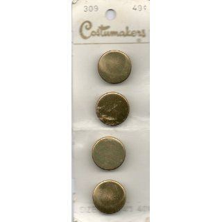 COSTUMAKERS Gold Tone Buttons, Size 30, 3/4 inch, 4 On