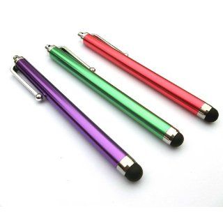 Hi Tech Dealz® 3 Pack of Stylus (Purple Green Red