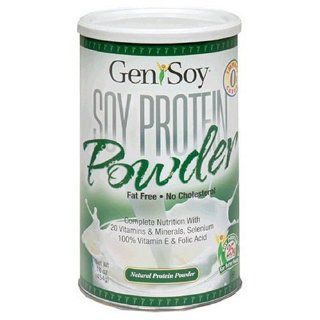 Genisoy Soy Protein Natural Powder, 16 Ounce Canisters (Pack of 2