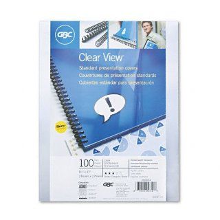  Binding System Cover, 11 x 8 1/2, Clear, 100/Box
