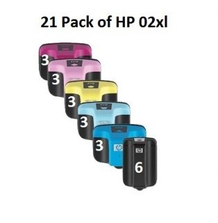   Cartridges fits HP 02 XL Photosmart 8200 8100 3500 7400 7100 Printer