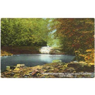 1930s Vintage Postcard   The Old Swimming Hole at Clifty