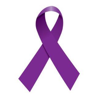 100 Pack Purple Ribbon Cancer/Domestic Violence/Lupus