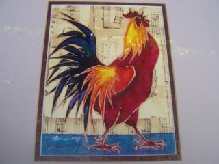 Hua Yao Tungs Original Signed Le Print Red Rooster 