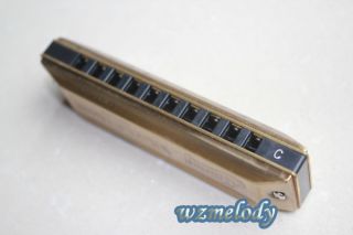 Huang 103 Bronze Harmonica Wood Pack 6 Keys