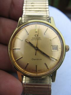 Vintage 1960s Mens Omega Automatic Geneve Wrist Watch
