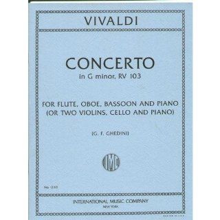 Vivaldi Antonio Concerto In g minor F XII No4 RV 103 Flute