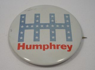 Vintage Hubert Humphrey Political Campaign Button Pin