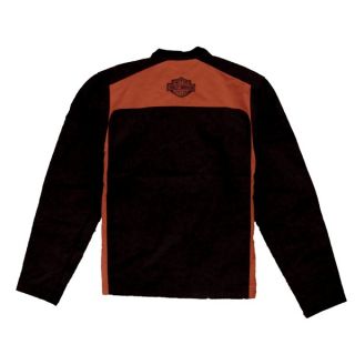 Harley Mens Orange Black Nylon Jacket New 97534 10VM