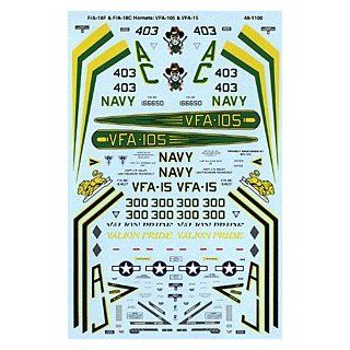   F/A 18 E/C Hornet VFA 15, VFA 105 (1/48 decals) Toys & Games
