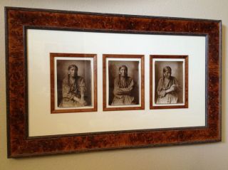 Huffman Mrs White Elk Triptych Very RARE