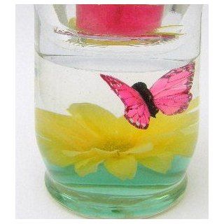 Pink Butterfly Spring Garden Forever Gel Candle Home