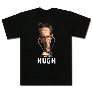 Hugh Laurie Funny T Shirt Black