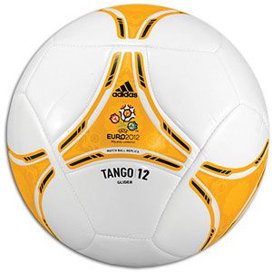 adidas Euro 2012 Glider Ball   Soccer   Sport Equipment   White/Bright