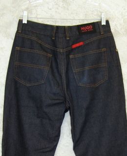 Hugo Boss Dark Rinse Jeans Button Fly 33 x 33 Missing Button Otherwise