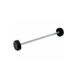 110 lb Urethane Encased Staight Weight Lifting Bar Sports