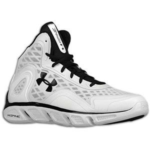 Under Armour Spine Bionic   Mens   Basketball   Shoes   White/Black