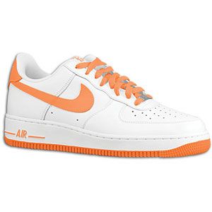 Nike Air Force 1 Low   Mens   Basketball   Shoes   White/Total Orange