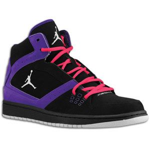 Jordan 1 Flight   Mens   Basketball   Shoes   Black/White/Club Purple
